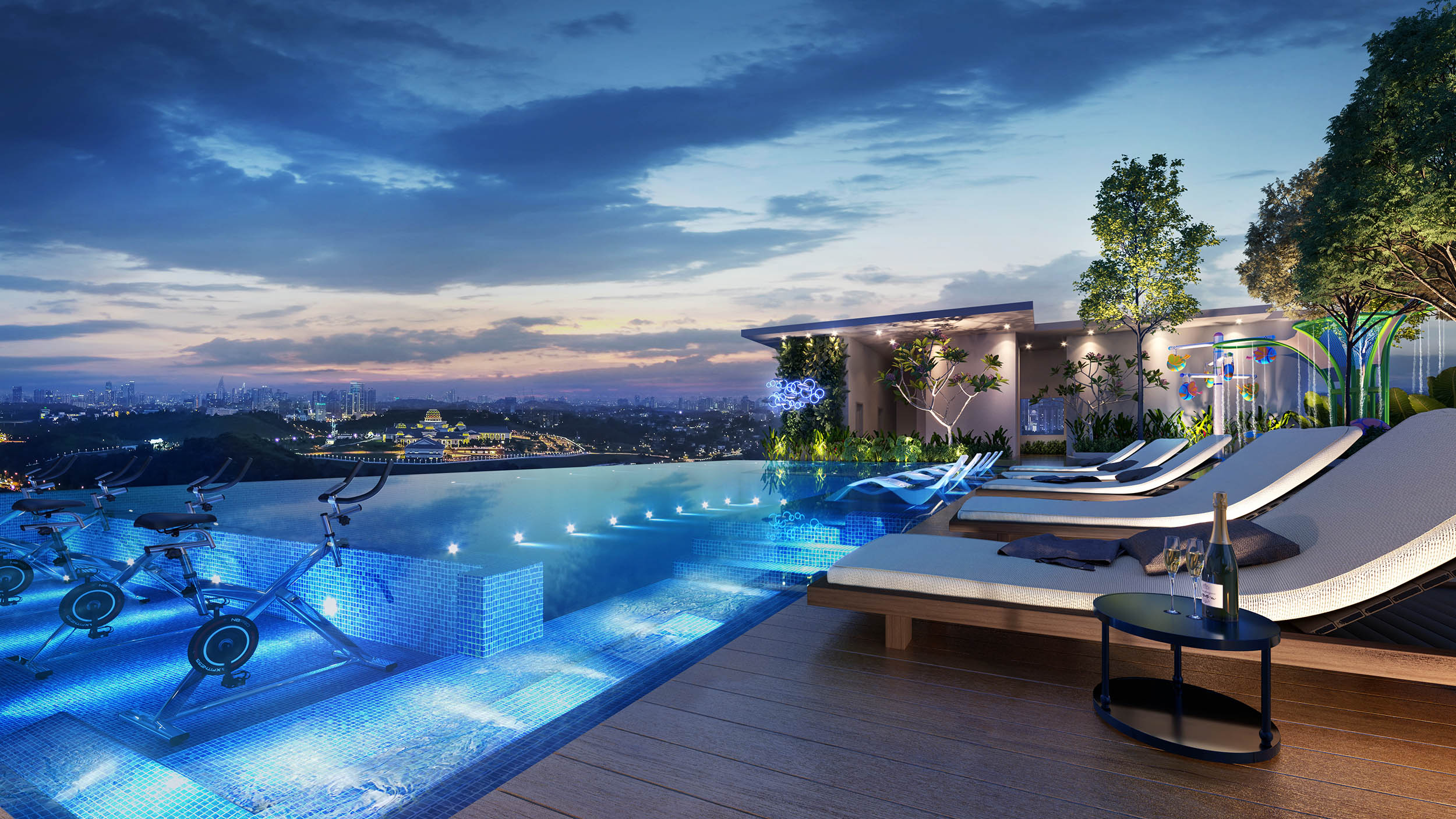 Infinity Edge Swimming Pool